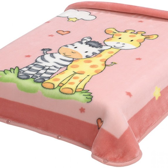 Κουβέρτα Ισπανίας Κουνιας 110X140 Belpla Ster 637 Pink