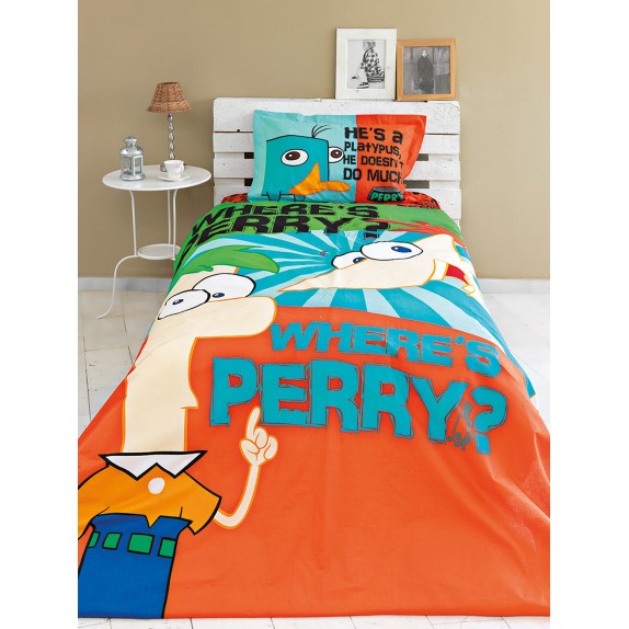 Σετ Παπλωματοθήκη Μονή Palamaiki Disney 170X250 Phineas &...
