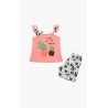 Πυτζάμα Βρεφική Καλοκαιρινή Minerva Cactus-Giraffe Light Coral 61932-652 Μέγεθος - No4