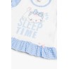 Πυτζάμα Βρεφική Καλοκαιρινή Minerva Sleep Time Λευκό 61933-005 Μέγεθος - No2