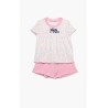 Πυτζάμα Βρεφική Καλοκαιρινή Minerva Mini Boss Ροζ-Σιέλ 61934-127 Μέγεθος - No4