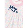 Πυτζάμα Βρεφική Καλοκαιρινή Minerva Mini Boss Ροζ-Σιέλ 61934-127 Μέγεθος - No4