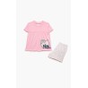 Πυτζάμα Βρεφική Καλοκαιρινή Minerva Mini Boss Ροζ 61934-152 Μέγεθος - No2
