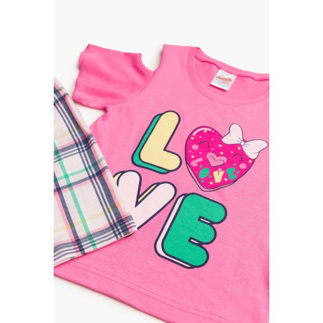 Πυτζάμα Βρεφική Καλοκαιρινή Minerva Dad Mom Me...