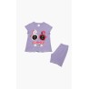 Πυτζάμα Βρεφική Καλοκαιρινή Minerva Summer Party Λιλά 61937-470 Μέγεθος - No4