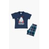 Πυτζάμα Βρεφική Καλοκαιρινή Minerva Summer Vibes Μπλε Ραφ 61941-107 Μέγεθος - No2