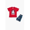 Πυτζάμα Βρεφική Καλοκαιρινή Minerva Summer Vibes Κόκκινο 61941-118 Μέγεθος - No1