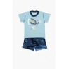 Πυτζάμα Βρεφική Καλοκαιρινή Minerva Resque Team Σιέλ 61942-181 Μέγεθος - No3