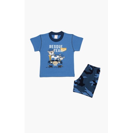 Πυτζάμα Βρεφική Καλοκαιρινή Minerva Resque Team Μπλε 61942-550 Μέγεθος - No1