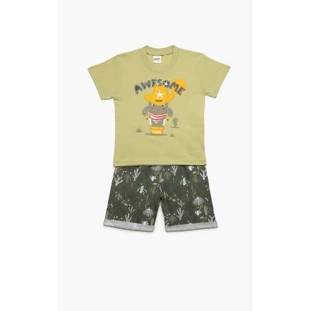 Πυτζάμα Βρεφική Καλοκαιρινή Minerva Awesome Βεραμάν 61943-311 Μέγεθος - No4