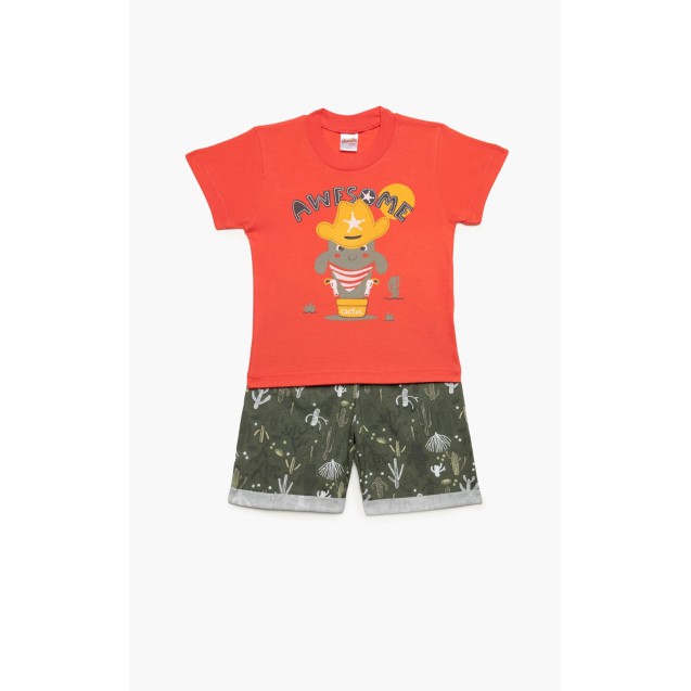 Πυτζάμα Βρεφική Καλοκαιρινή Minerva Awesome...