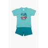 Πυτζάμα Βρεφική Καλοκαιρινή Minerva Surf Crew Τυρκουάζ 61946-153 Μέγεθος - No2