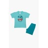 Πυτζάμα Βρεφική Καλοκαιρινή Minerva Surf Crew Τυρκουάζ 61946-153 Μέγεθος - No3