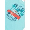 Πυτζάμα Βρεφική Καλοκαιρινή Minerva Surf Crew Τυρκουάζ 61946-153 Μέγεθος - No3