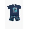 Πυτζάμα Παιδική Καλοκαιρινή Minerva Islands Μπλε Ραφ 61947-107 Μέγεθος - No6