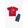 Πυτζάμα Παιδική Καλοκαιρινή Minerva Islands Κόκκινο 61947-118 Μέγεθος - No8