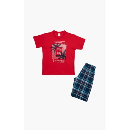 Πυτζάμα Παιδική Καλοκαιρινή Minerva Islands Κόκκινο 61947-118 Μέγεθος - No10