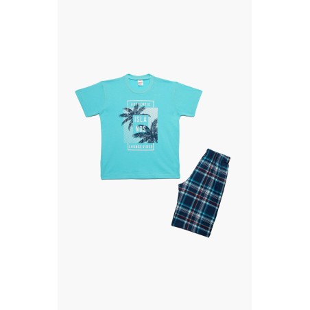 Πυτζάμα Παιδική Καλοκαιρινή Minerva Islands Τυρκουάζ 61947-153 Μέγεθος - No10