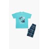 Πυτζάμα Παιδική Καλοκαιρινή Minerva Islands Τυρκουάζ 61947-153 Μέγεθος - No14