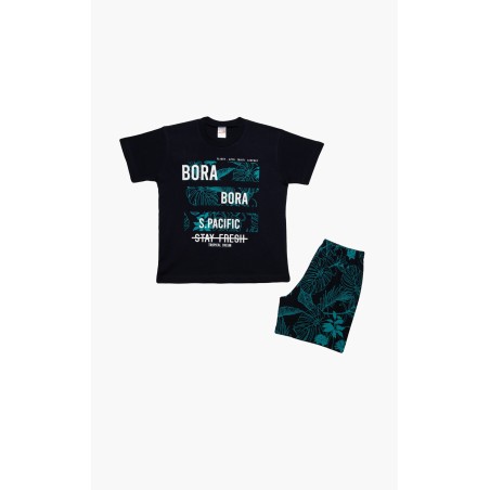 Πυτζάμα Παιδική Καλοκαιρινή Minerva Bora Bora Marine 61948-200 Μέγεθος - No10