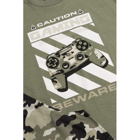 Πυτζάμα Παιδική Καλοκαιρινή Minerva Core Gaming Χακί 61951-860 Μέγεθος - No16