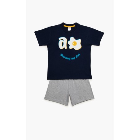Πυτζάμα Παιδική Καλοκαιρινή Minerva Starting my Day Marine 61953-200 Μέγεθος - No14