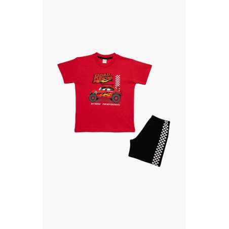 Πυτζάμα Παιδική Καλοκαιρινή Minerva Off Road Κόκκινο 61955-118 Μέγεθος - No6