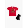 Πυτζάμα Παιδική Καλοκαιρινή Minerva Off Road Κόκκινο 61955-118 Μέγεθος - No8