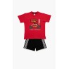Πυτζάμα Παιδική Καλοκαιρινή Minerva Off Road Κόκκινο 61955-118 Μέγεθος - No10