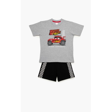 Πυτζάμα Παιδική Καλοκαιρινή Minerva Off Road Γκρι 61955-133 Μέγεθος - No8