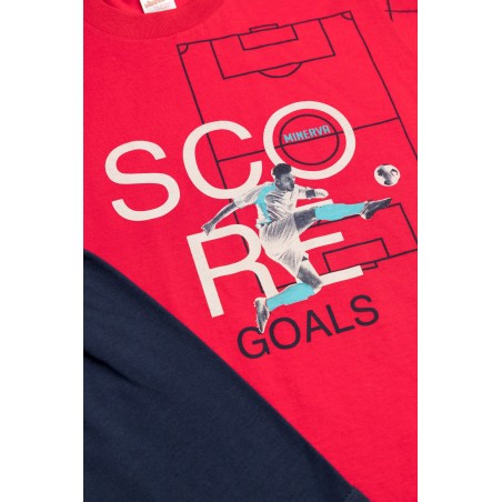 Πυτζάμα Παιδική Καλοκαιρινή Minerva Score Κόκκινο 61957-118 Μέγεθος - No10