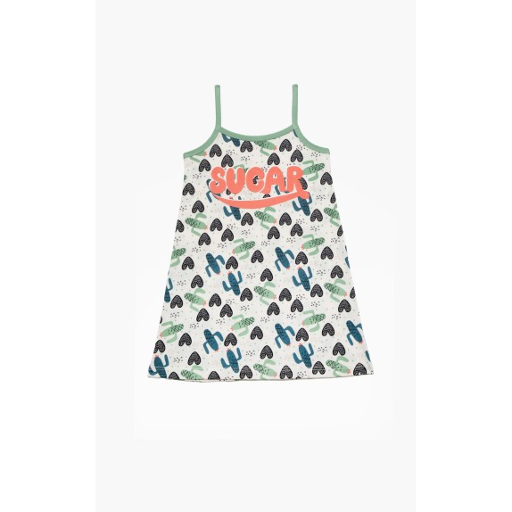 Νυχτικό Παιδικό Καλοκαιρινό Minerva Lovely Ecru Petrol...