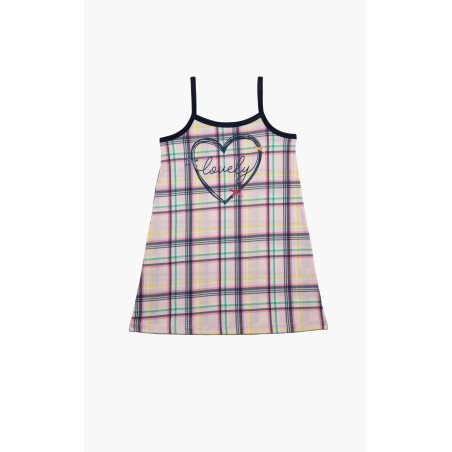 Νυχτικό Παιδικό Καλοκαιρινό Minerva Lovely Ροζ-Πράσινο 61963-123 Μέγεθος - No4