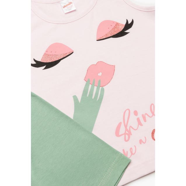 Πυτζάμα Παιδική Καλοκαιρινή Minerva Shine Star...