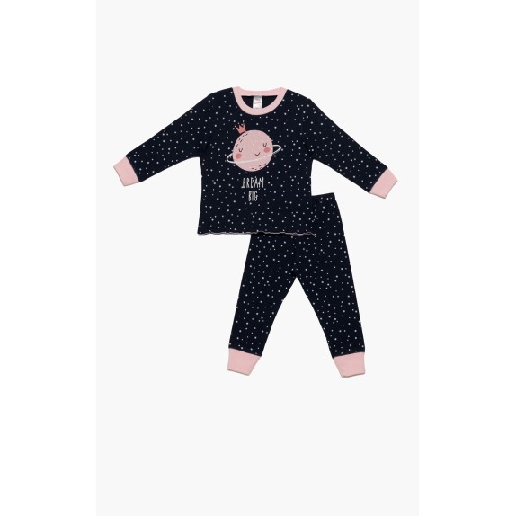 Πυτζάμα Βρεφική Χειμερινή Minerva Planet Stars Navy...