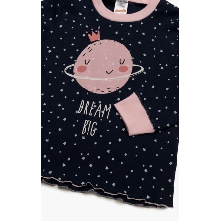 Πυτζάμα Βρεφική Χειμερινή Minerva Planet Stars Navy Blue/White 61991-506 Μέγεθος - No3