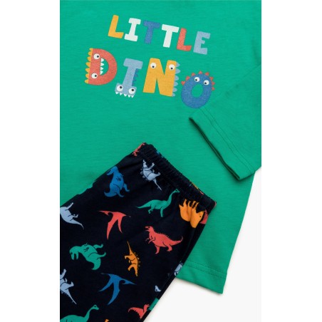 Πυτζάμα Βρεφική Χειμερινή Minerva Little Dino Πράσινο 61999-162 Μέγεθος - No2