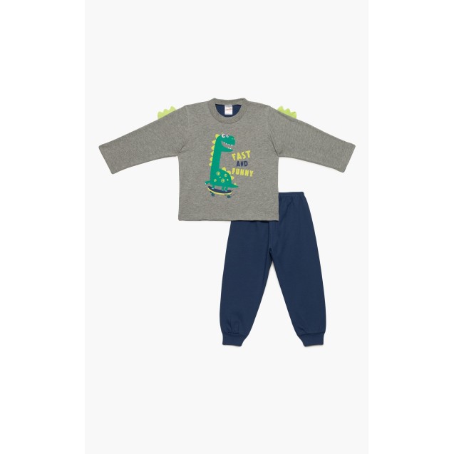 Πυτζάμα Βρεφική Χειμερινή Minerva Fast Dino...