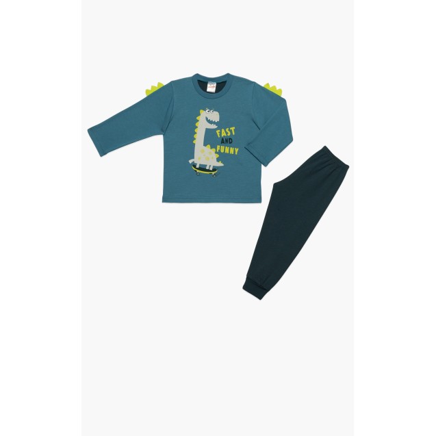 Πυτζάμα Βρεφική Χειμερινή Minerva Fast Dino...