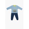 Πυτζάμα Βρεφική Χειμερινή Minerva Mr Teddy Γαλάζιο 62003-382 Μέγεθος - No3