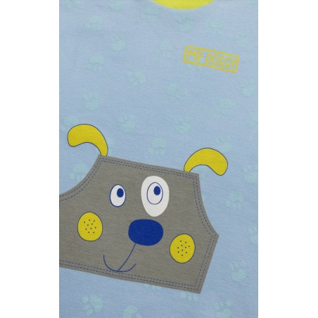 Πυτζάμα Βρεφική Χειμερινή Minerva Mr Teddy Γαλάζιο 62003-382 Μέγεθος - No3