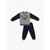 Πυτζάμα Βρεφική Χειμερινή Minerva Snow Adventure Grey/Navy Blue 62004-023 Μέγεθος - No1