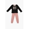 Πυτζάμα Παιδική Χειμερινή Minerva Dream Princess Black/Pink 62024-150 Μέγεθος - No8