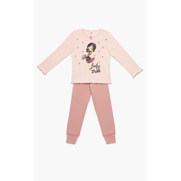 Πυτζάμα Παιδική Χειμερινή Minerva Lovely Girl...