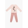 Πυτζάμα Παιδική Χειμερινή Minerva Lovely Girl Ροζ/Σομόν 62028-060 Μέγεθος - No10