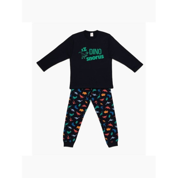 Πυτζάμα Παιδική Χειμερινή Minerva Dinosaurs Marine...