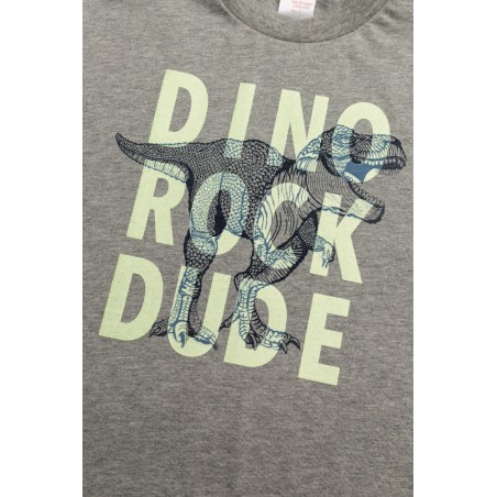 Πυτζάμα Παιδική Χειμερινή Minerva Dino Rock Γκρι 62063-023 Μέγεθος - No10