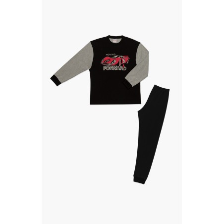 Πυτζάμα Παιδική Χειμερινή Minerva Forward Black/Grey 62067-045 Μέγεθος - No8