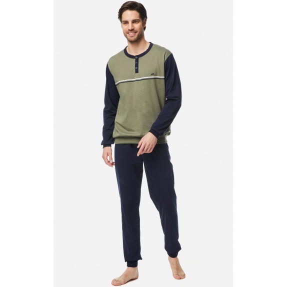 Πυτζάμα Ανδρική Χειμερινή Minerva Bull Χακί/Marine...