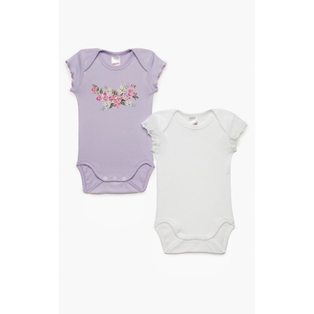 Σετ Βρεφικά Φορμάκια Κοντομάνικα 2 Τεμαχίων Minerva Romance 30785-212 Μέγεθος - 86cm